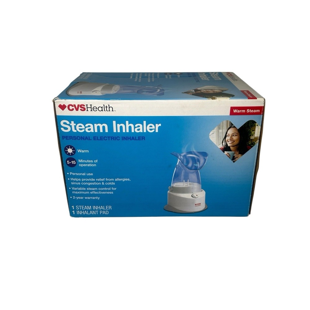 CVS Warm Steam Inhaler Personal Electric Inhaler Allergies Sinus Congestion *NEW
